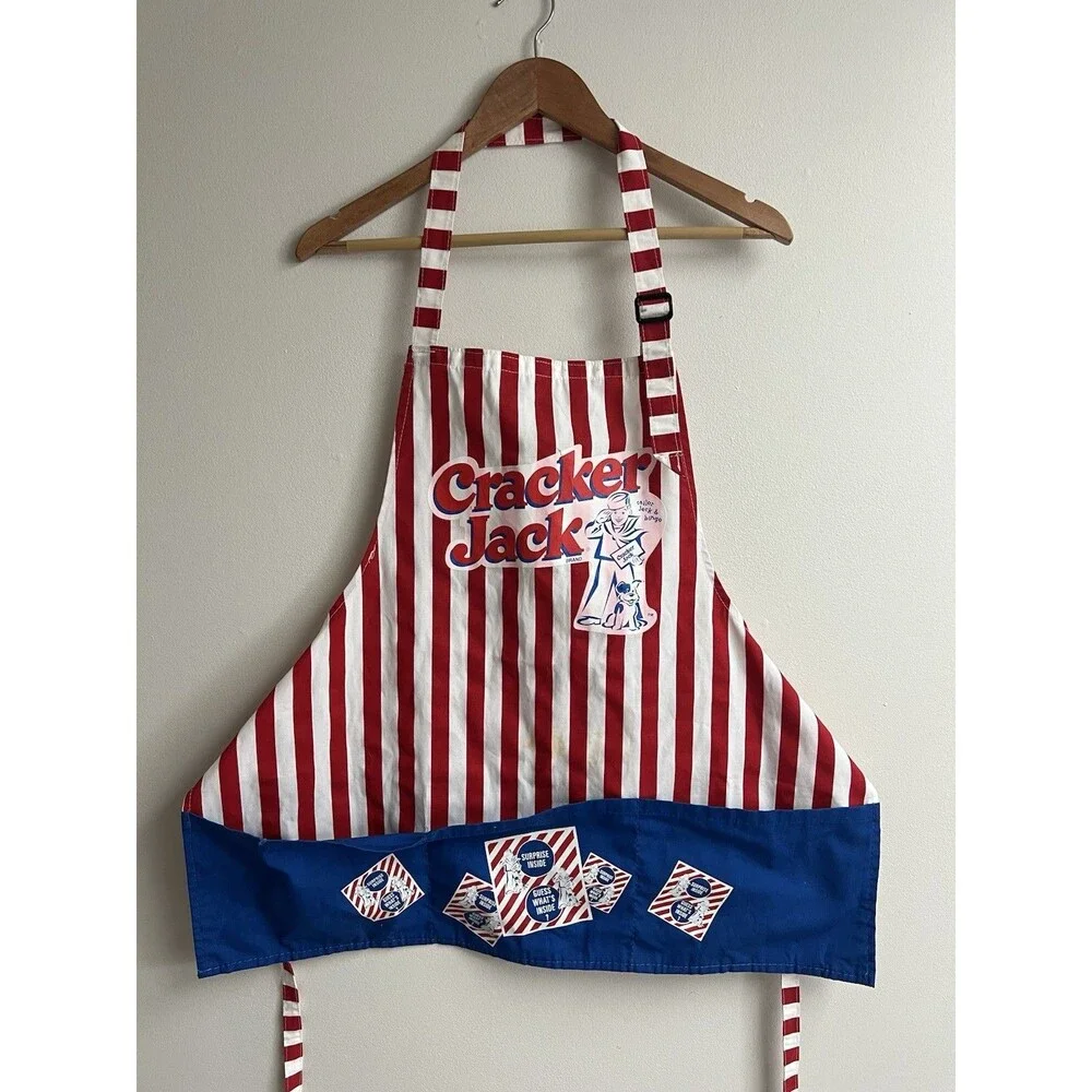 Vintage Cracker Jack S&H Uniform Apron Kitschy Memorabilia Made In USA Retro